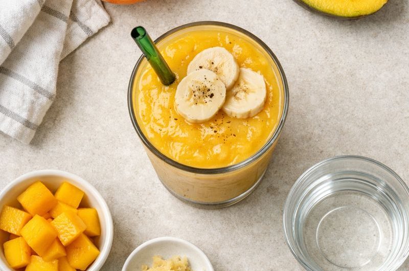 Detox-Smoothie med Apelsin, Mango och Ingefära