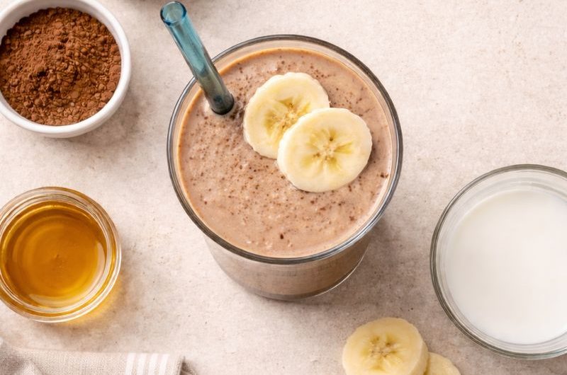 God Smoothie med Chia, Hallon och Banan