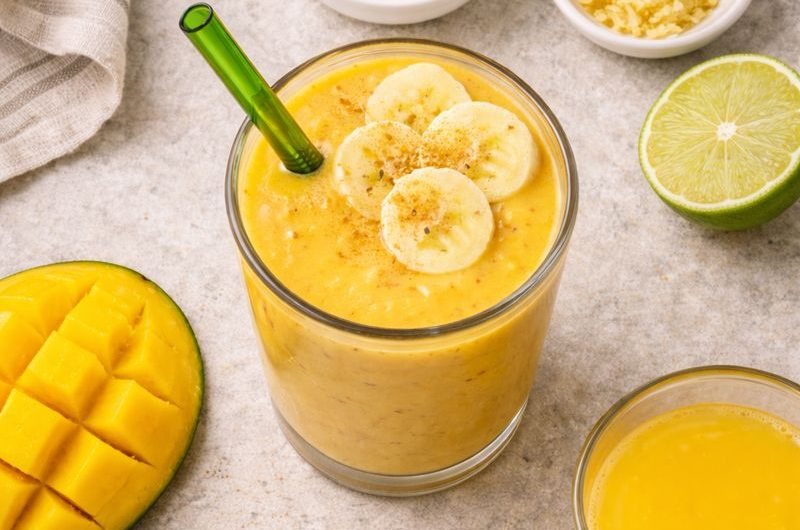 God Smoothie med Ingefära, Mango och Banan