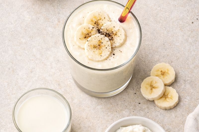 God Smoothie med Päron, Kvarg och Banan