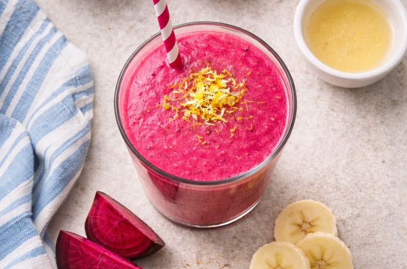 Beet Detox Smoothie med Rödbeta, Äpple och Banan