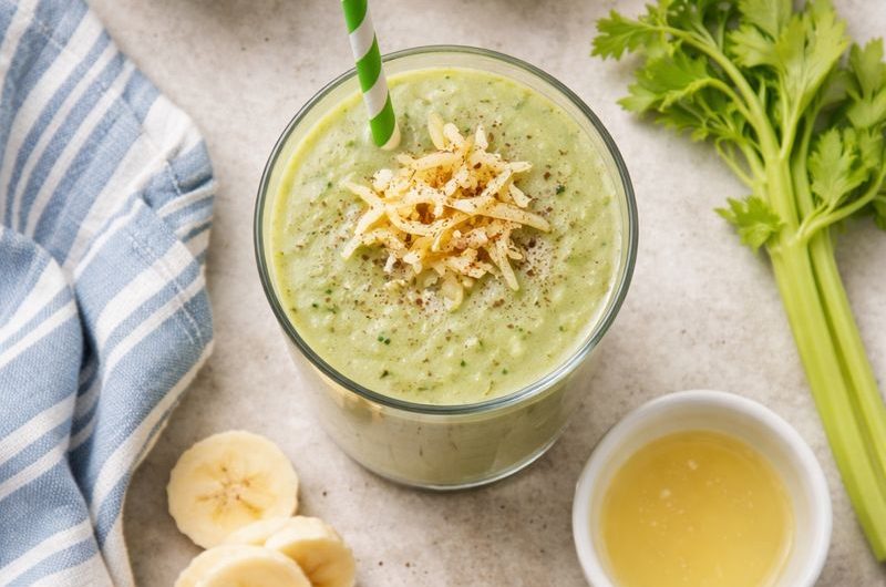 Kalorisnål Smoothie med Selleri, Äpple och Banan