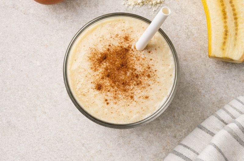 God Smoothie med Ägg, Banan och Proteinpulver