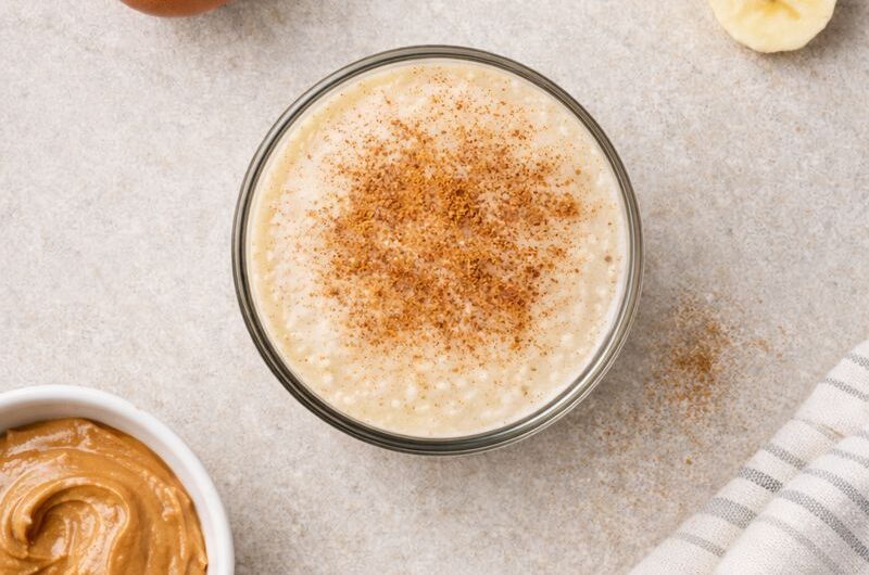 God Smoothie med Ägg, Jordnötssmör och Banan