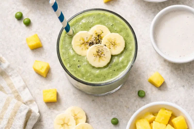 God Smoothie med Ärtor, Mango och Banan