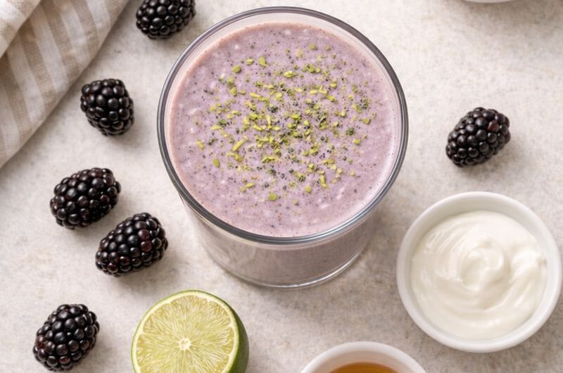 God Smoothie med Björnbär, Mango och Yoghurt