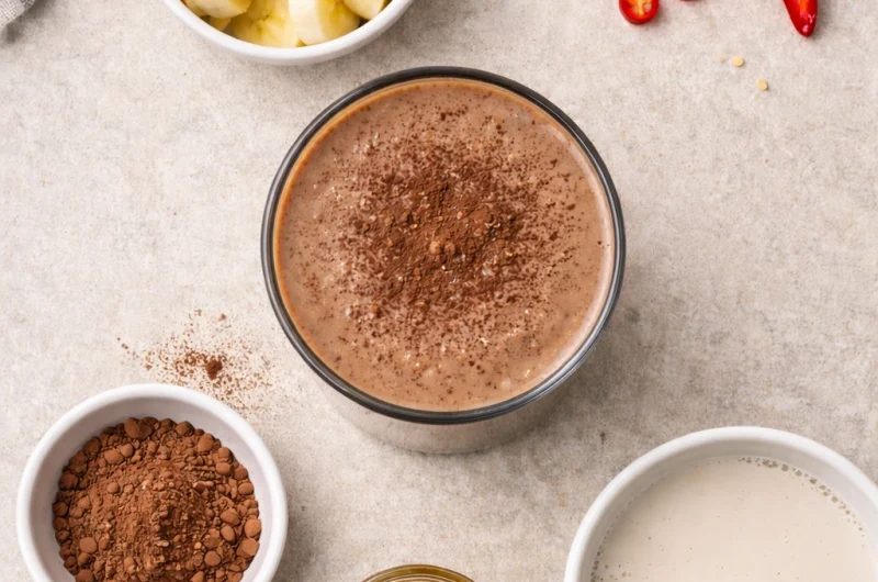 Antioxidativ Smoothie med Chili, Choklad och Banan