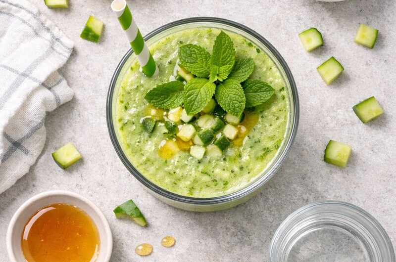 Detox-Smoothie med Citron, Gurka och Mynta