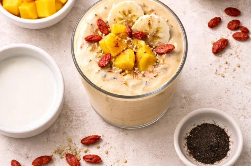 God Smoothie med Gojibär, Mango och Banan