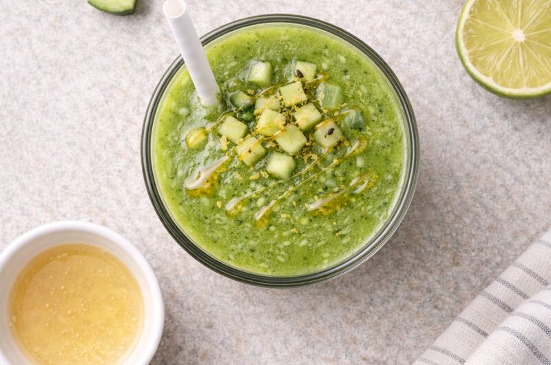 Detox-Smoothie med Gurka, Kiwi och Lime