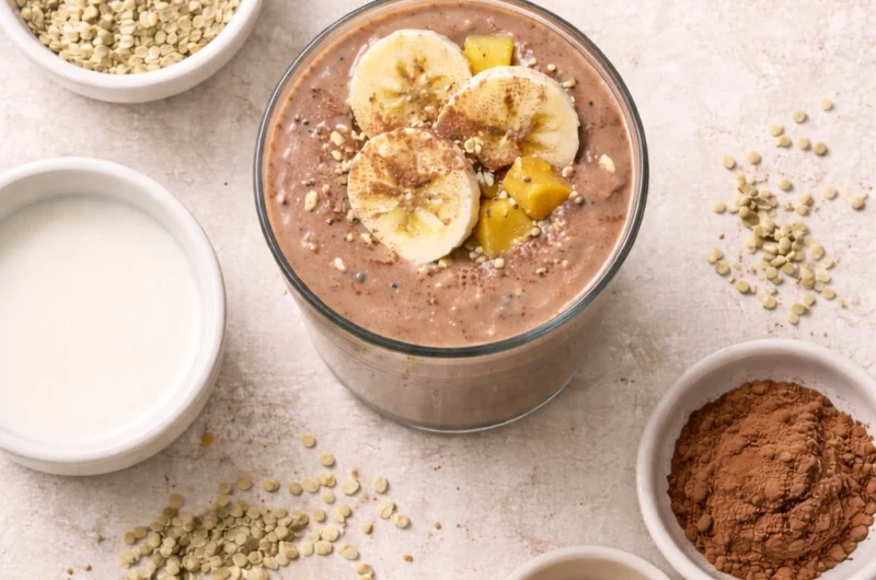 God Smoothie med Hampa, Banan och Kakao