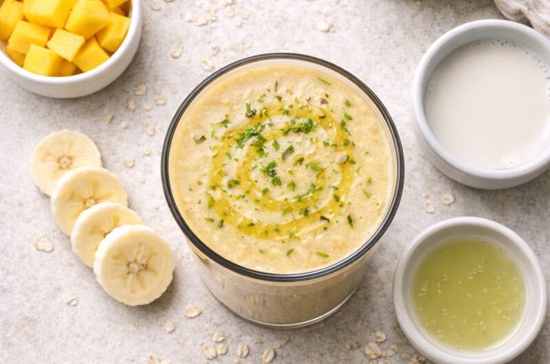 God Smoothie med Havremjölk, Mango och Banan