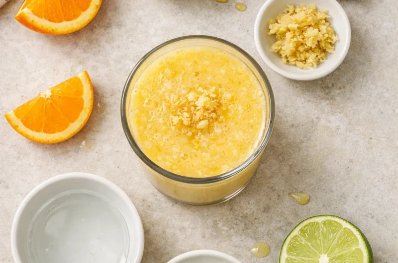 Detox-Smoothie med Honung, Ingefära och Apelsin