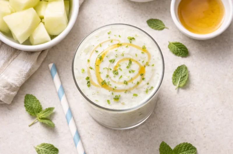 God Smoothie med Honungsmelon, Mynta och Yoghurt