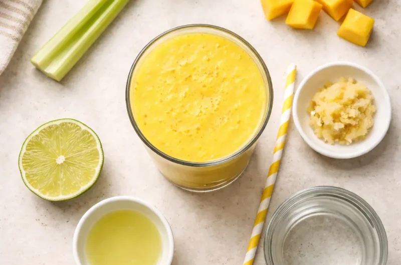 Immunstärkande Smoothie med Ingefära, Selleri och Mango