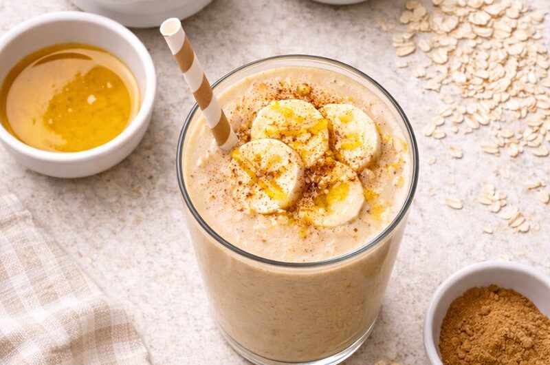 Antioxidativ Smoothie med Kaffe, Banan och Havremjölk