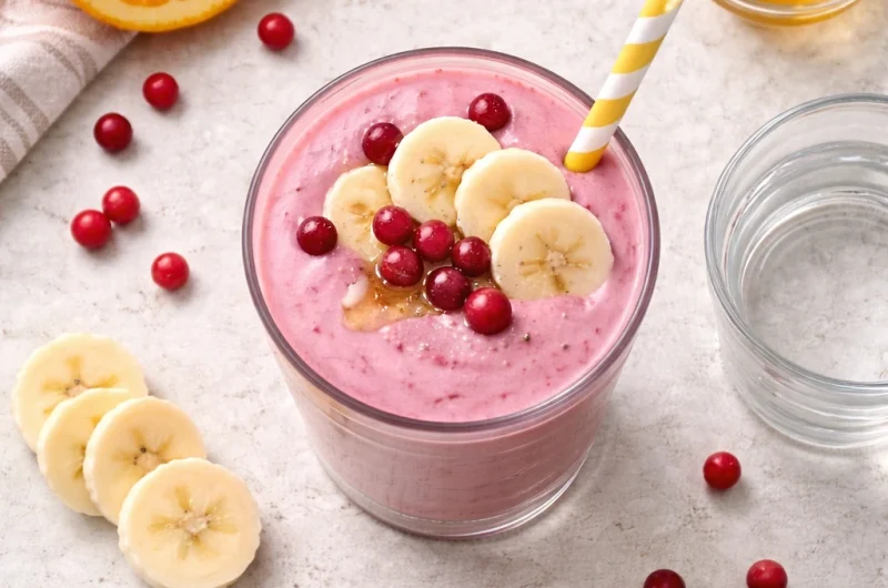 God Smoothie med Lingon, Apelsin och Banan