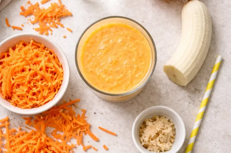 God Smoothie med Morot, Apelsin och Banan