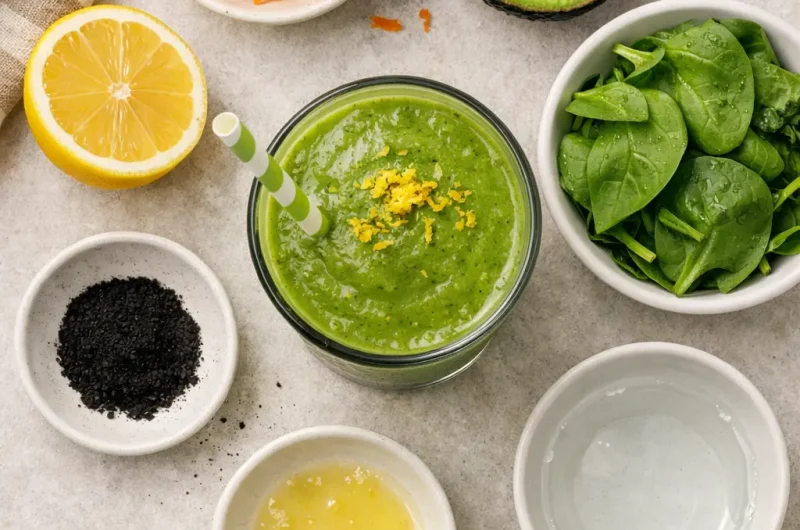 Nyttig Smoothie med Morot, Avokado och Spenat