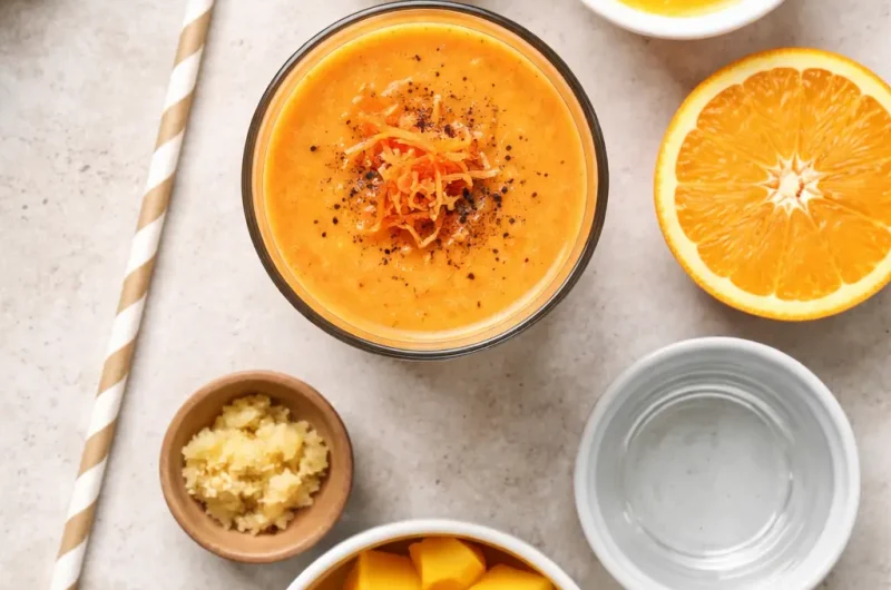 Detox-Smoothie med Morot, Mango och Ingefära