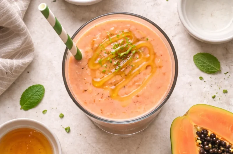 Detox-Smoothie med Papaya, Lime och Mynta