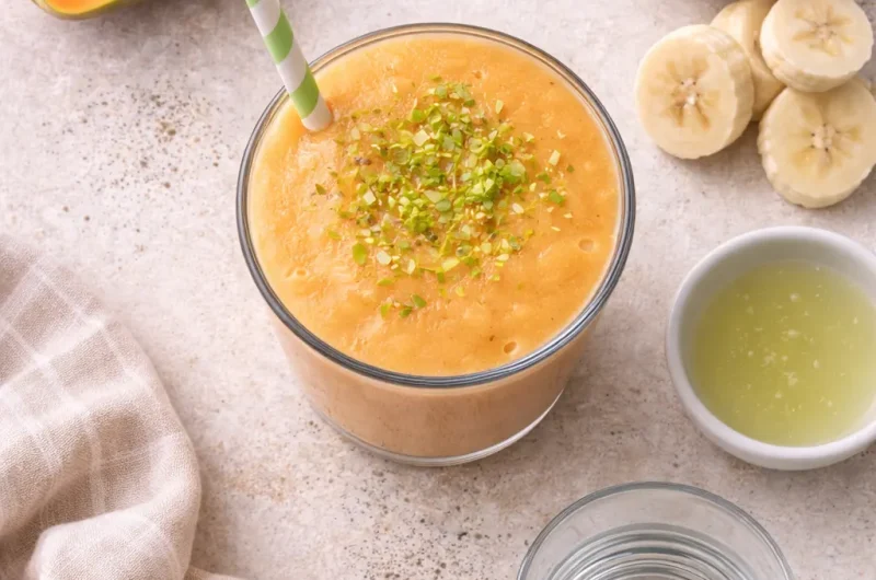 God Smoothie med Papaya, Mango och Banan