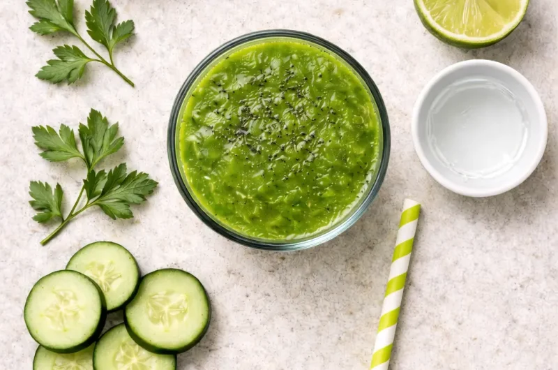 Detox-Smoothie med Persilja, Gurka och Lime