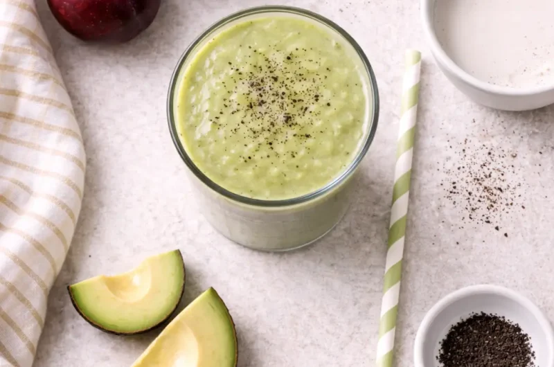 God Smoothie med Plommon, Avokado och Banan