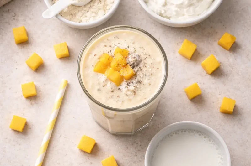 Enkel Smoothie med Protein, Kvarg och Mango