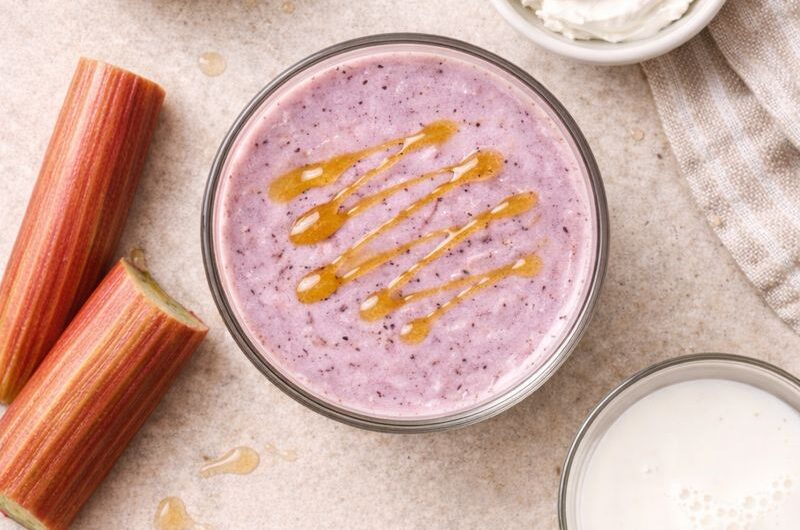 God Smoothie med Rabarber, Blåbär och Kvarg