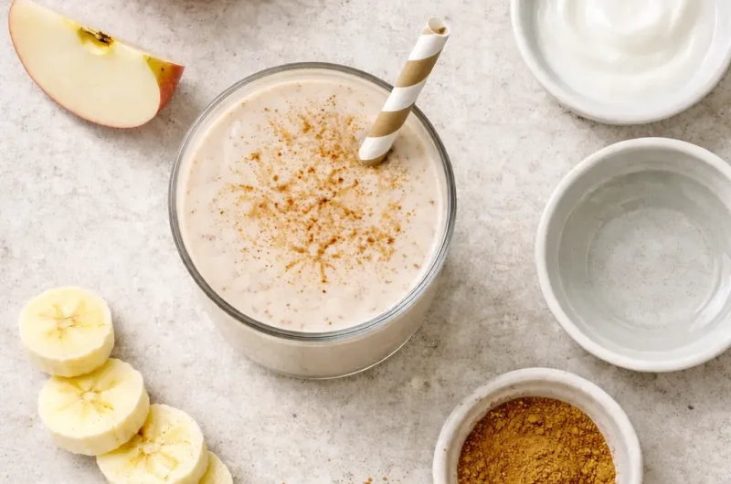 Enkel Smoothie med Äpple, Kanel och Banan