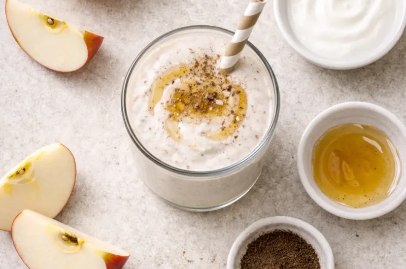 Enkel Smoothie med Äpple, Kanel och Yoghurt