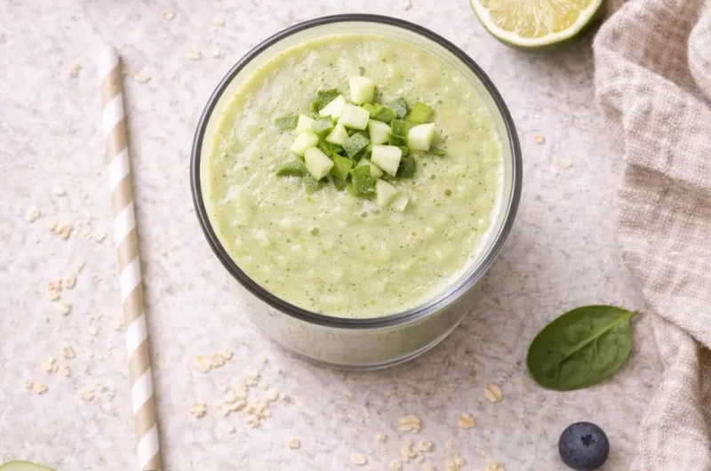 Nyttig Smoothie med Avokado, Spenat och Lime