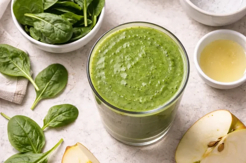 Nyttig Smoothie med Chaga, Spenat och Äpple