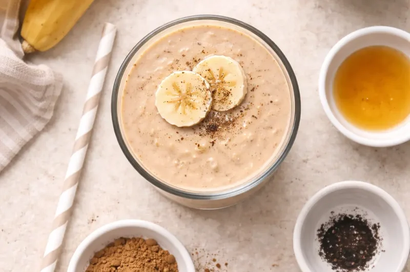 Kalorisnål Smoothie med Chai, Banan och Mandelmjölk
