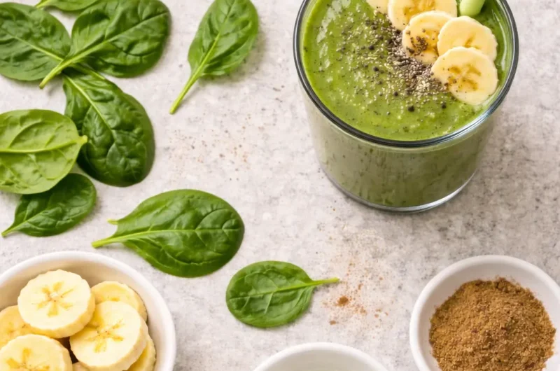 Nyttig Smoothie med Chai, Spenat och Banan