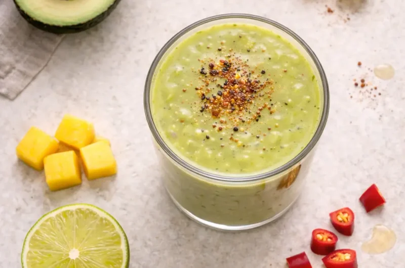 Antiinflamatorisk Smoothie med Chili, Avokado och Mango