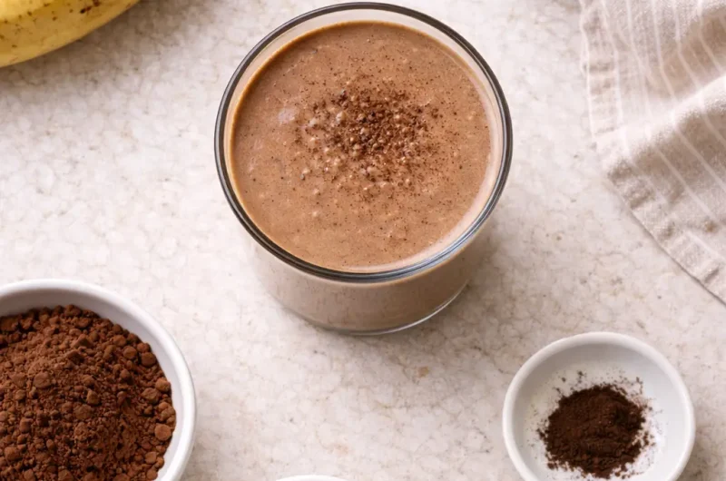 Antioxidativ Smoothie med Espresso, Choklad och Banan