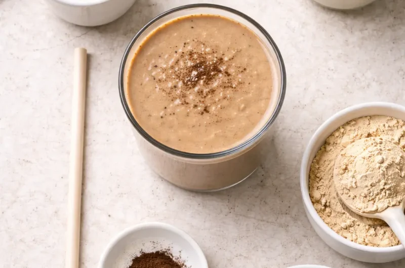 Antioxidativ Smoothie med Espresso, Kakao och Proteinpulver