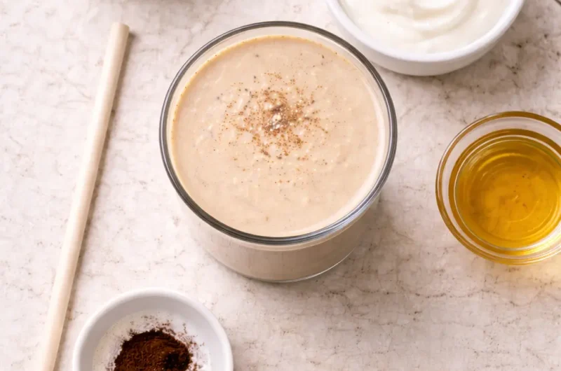 Enkel Smoothie med Espresso, Vanilj och Yoghurt