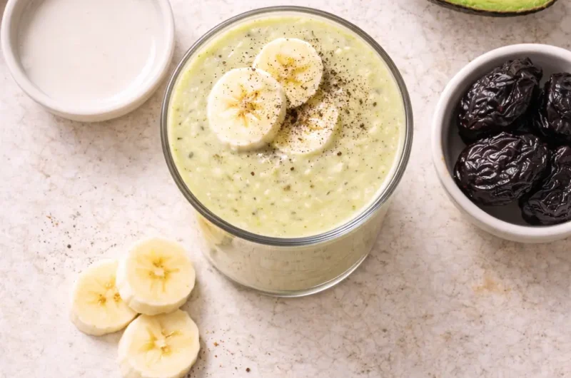 Enkel Smoothie med Katrinplommon, Avokado och Banan