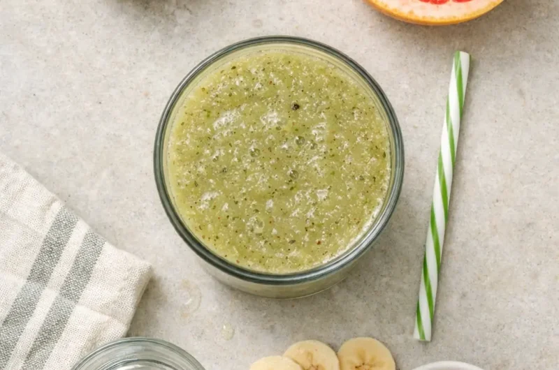 Enkel Smoothie med Kiwi, Grapefrukt och Banan