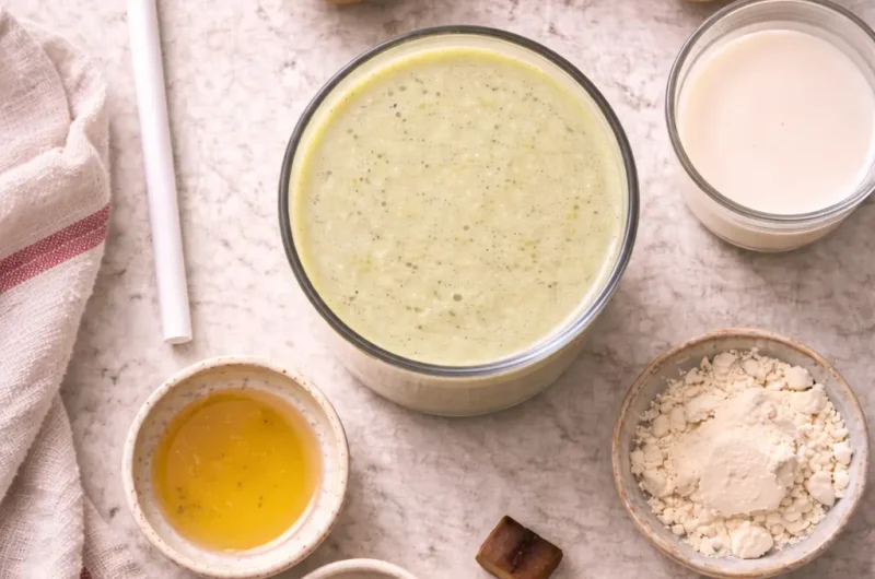 Enkel Smoothie med Kiwi, Proteinpulver och Mandelmjölk