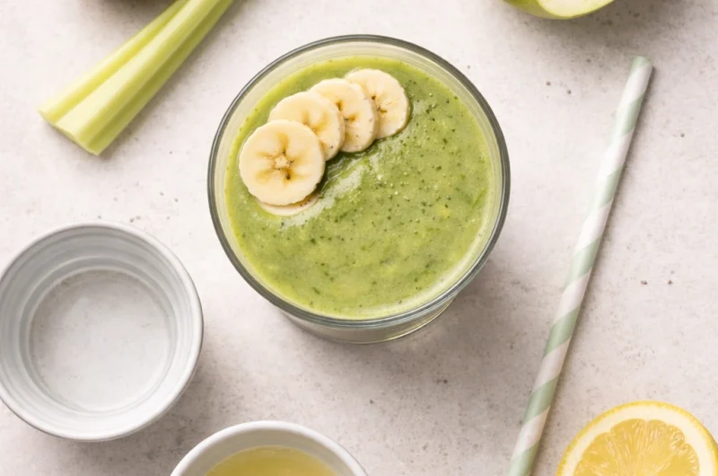 Detox-Smoothie med Kiwi, Selleri och Äpple