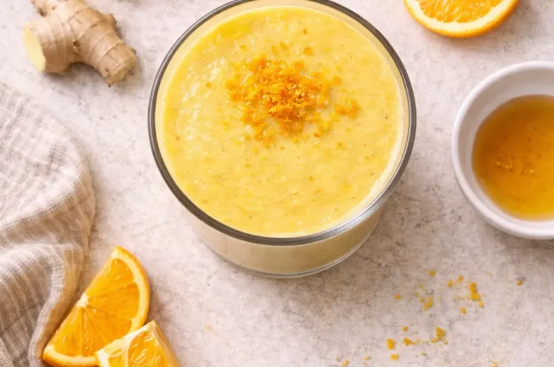 Immunstärkande Smoothie med Mango, Apelsin och Ingefära