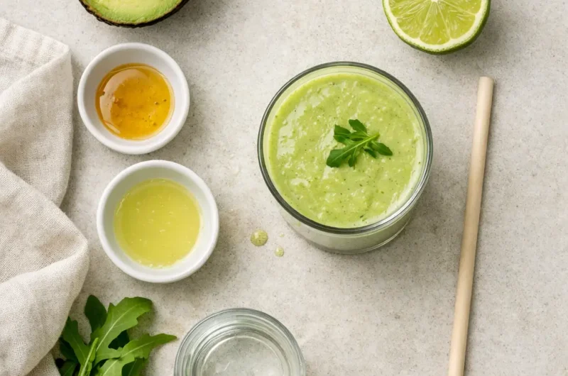 Antiinflamatorisk Smoothie med Ruccola, Avokado och Lime
