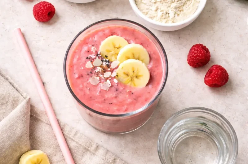 Kalorisnål Smoothie med Vattenmelon, Hallon och Lime