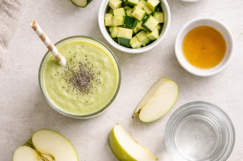 Detox-Smoothie med Zucchini, Äpple och Citron